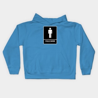 STAR TREK - Bathroom sign Kids Hoodie